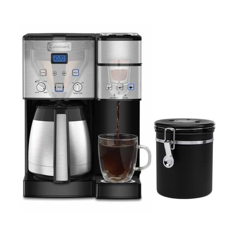 Cuisinart 10-Cup Thermal Single-Serve Brewer Coffeemaker and Canister