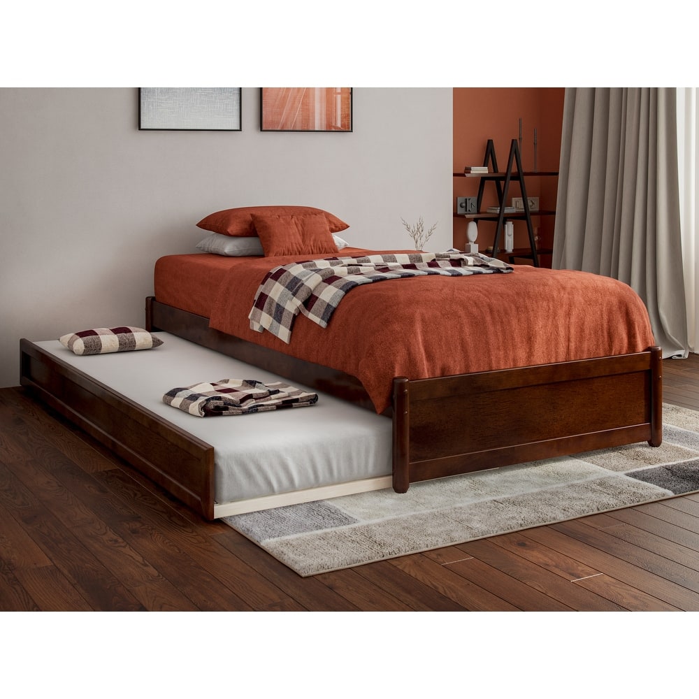Barcelona Panel Platform Bed with Twin XL Trundle