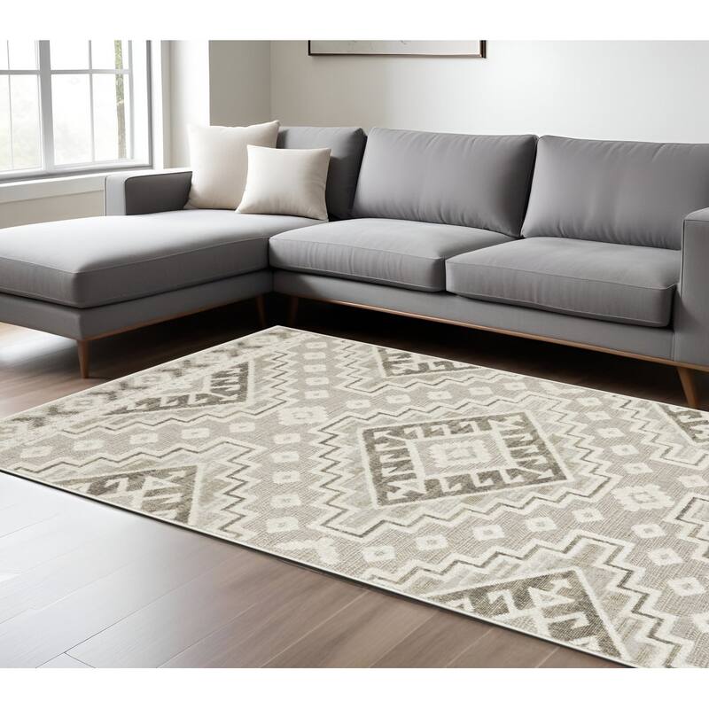 HomeRootsTribal Southwest Runner Area Rug - 153.54' X '118.11' X '0.32
