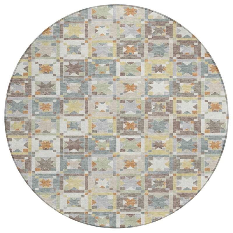 Machine Washable Indoor/ Outdoor Global Goddard Chantille Rug