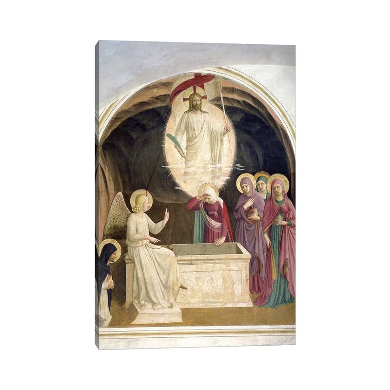 iCanvas "The Resurrection Of Christ And The Pious Women At The Sepulchre, 1442" by Fra Angelico Canvas Print