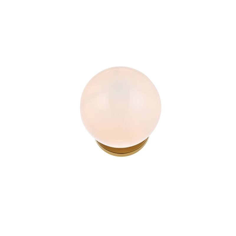 Miko Six inch Dual Flush Mount and Bath Sconce with Frosted Glass - N/A