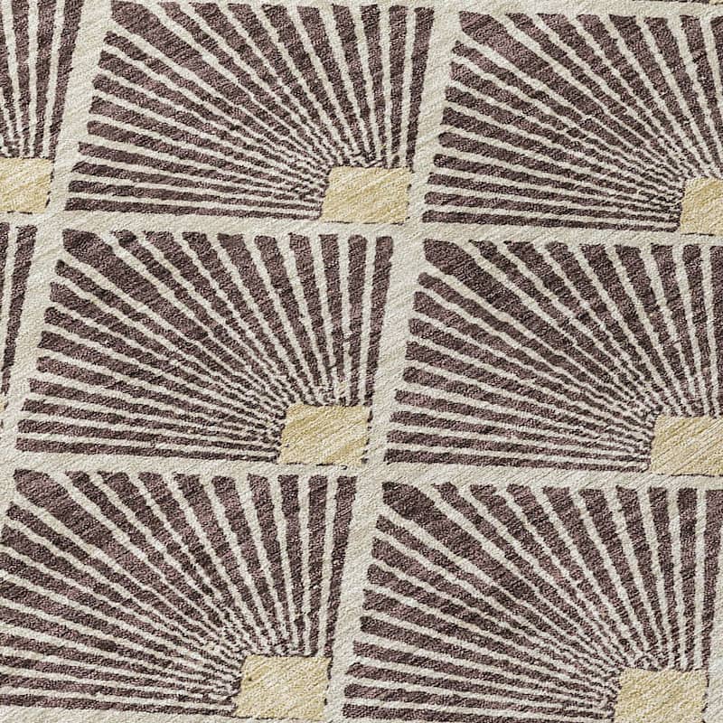 HomeRoots Geometric Transitional Rectangle Outdoor Rug