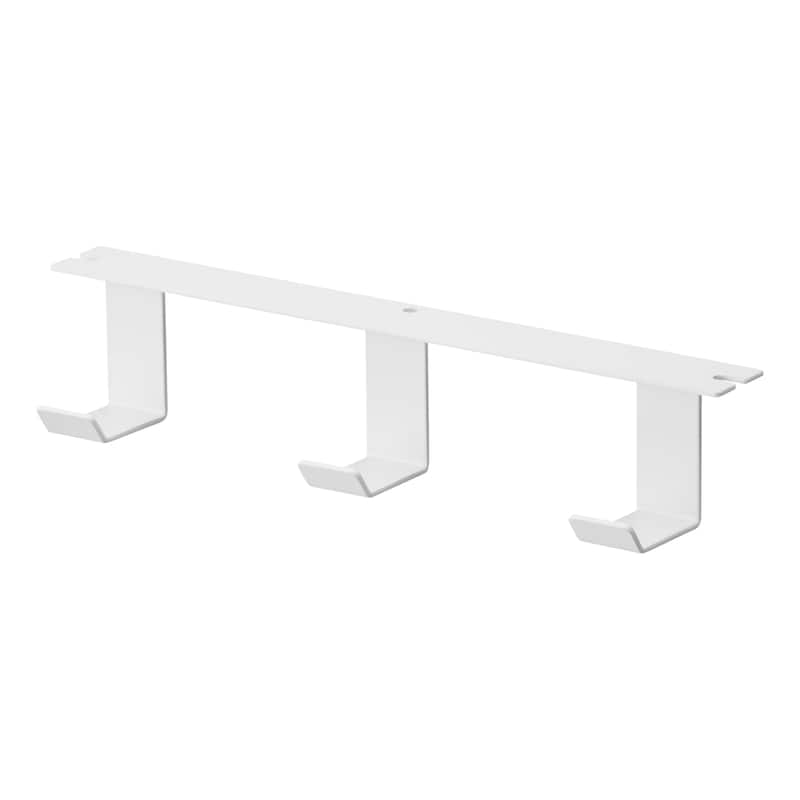 Yamazaki Home Under-Desk Hanger, Steel - L 2.36 x W 10.83 x H 2.17 inches - White