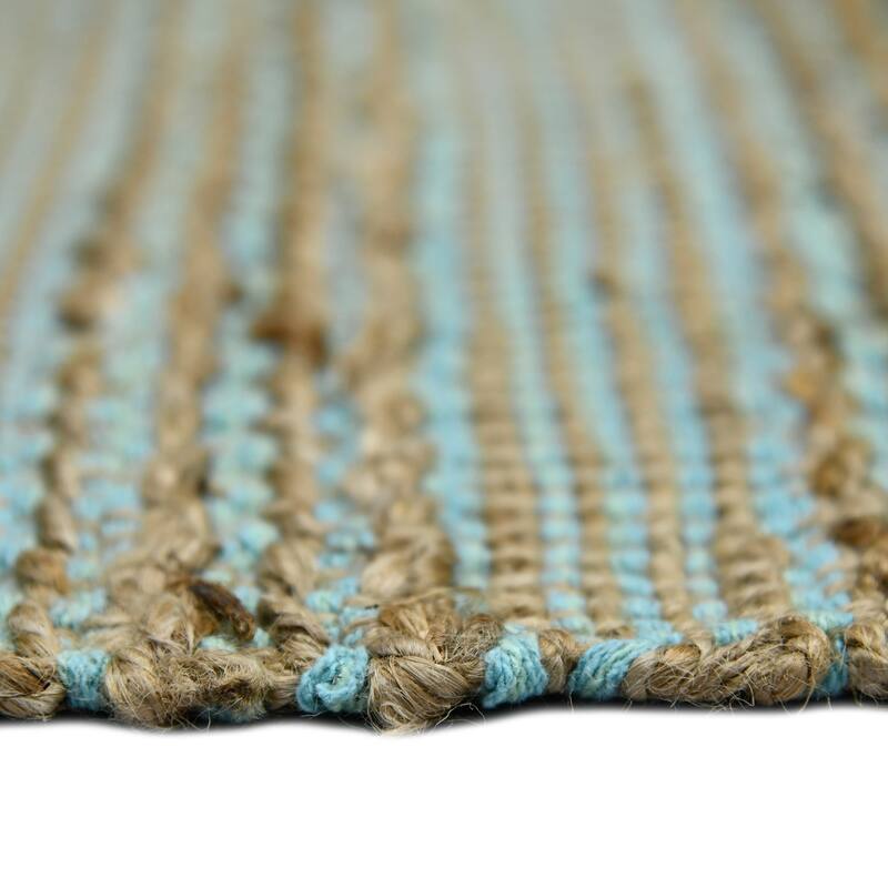 HomeRoots Striped Lodge Rectangle Area Rug