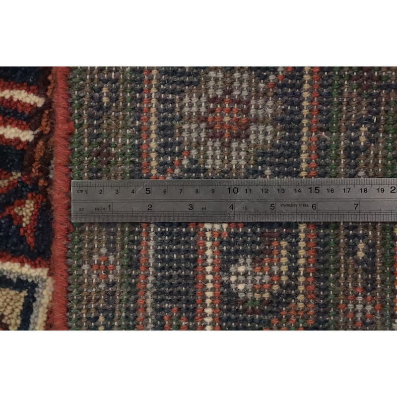 Hand Knotted Oriental 100% Wool Carpet Traditional Medallion Oranges & Rust Heriz (serapi) Area Rug - 6' 2'' X 4' 0''