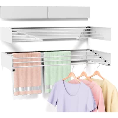 Collapsible Wall Mounted Drying Rack - 23.6" Wide