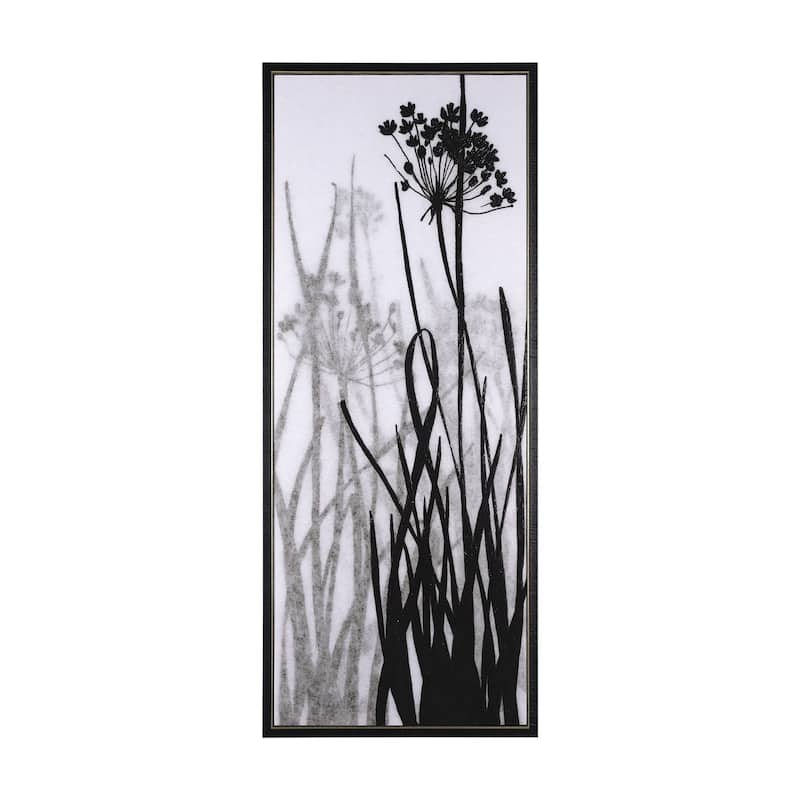 Floral Silhouette I Framed Canvas Art Print - I Large