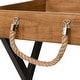 preview thumbnail 10 of 15, Kate and Laurel Bayville Wooden Tray Table - 17x17x24