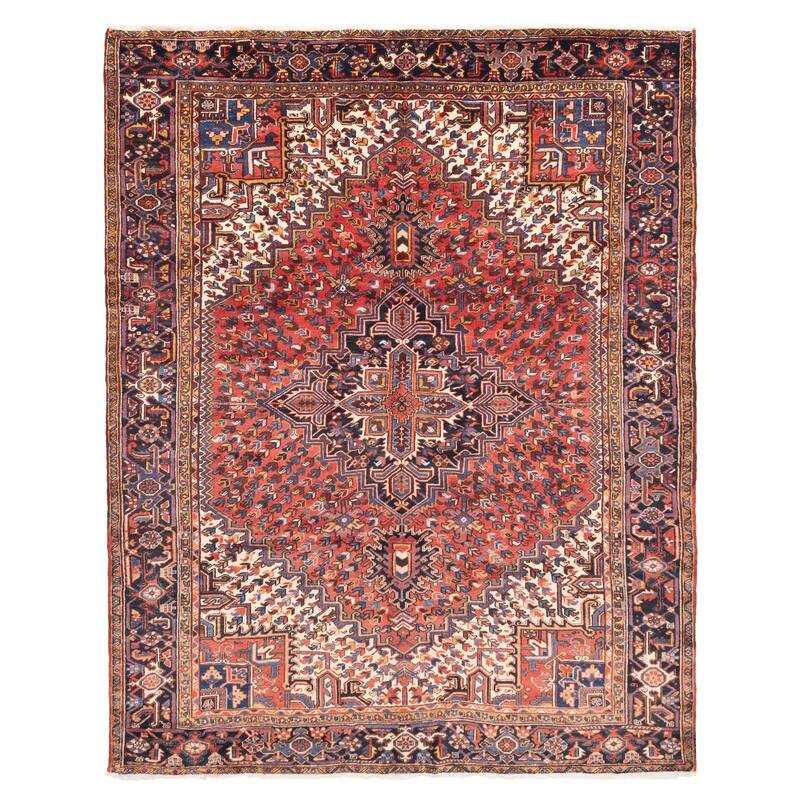 ECARPETGALLERY Hand-knotted Sarabi Red Wool Rug - 8'10 x 10'11