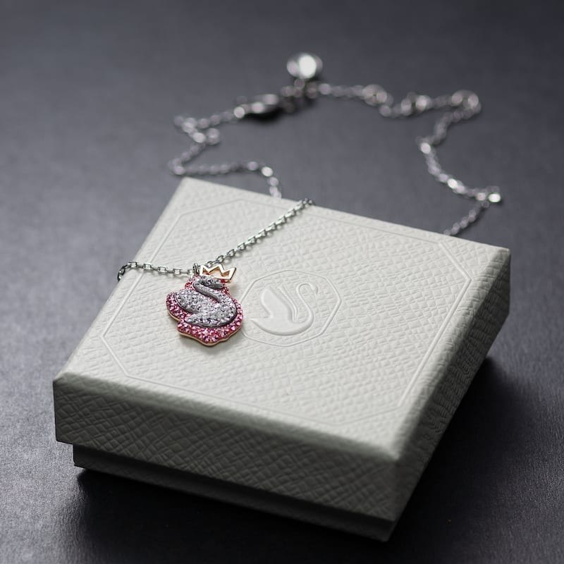 Swarovski Swan Pink Swarovski Crystal Women's Necklace