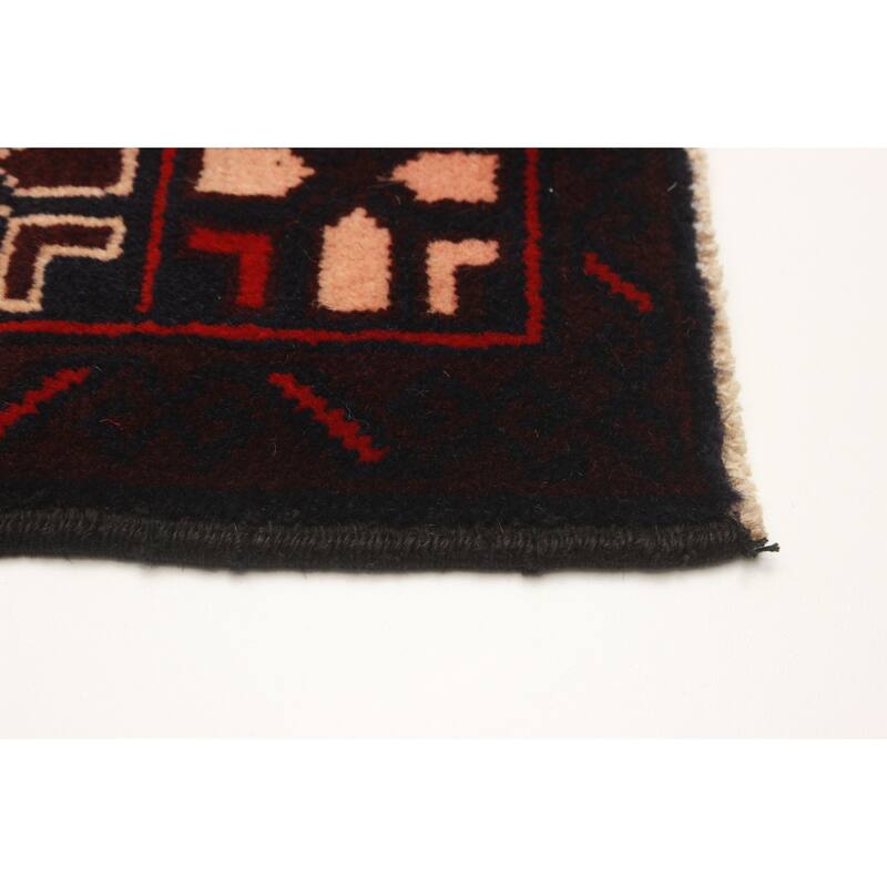 Teimani Black Rug 2'11" x 4'9" - 2'11 x 4'9