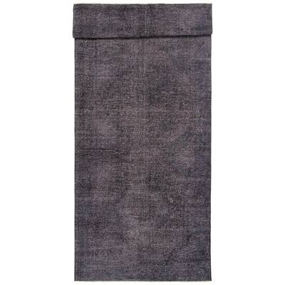 ECARPETGALLERY Hand-knotted Color Transition Black Wool Rug - 4'9 x 12'4