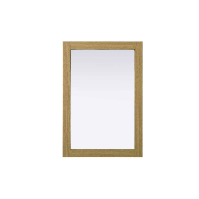 Solene Wooden Rectangle Mirror - Honey Brown - 22" x 32"