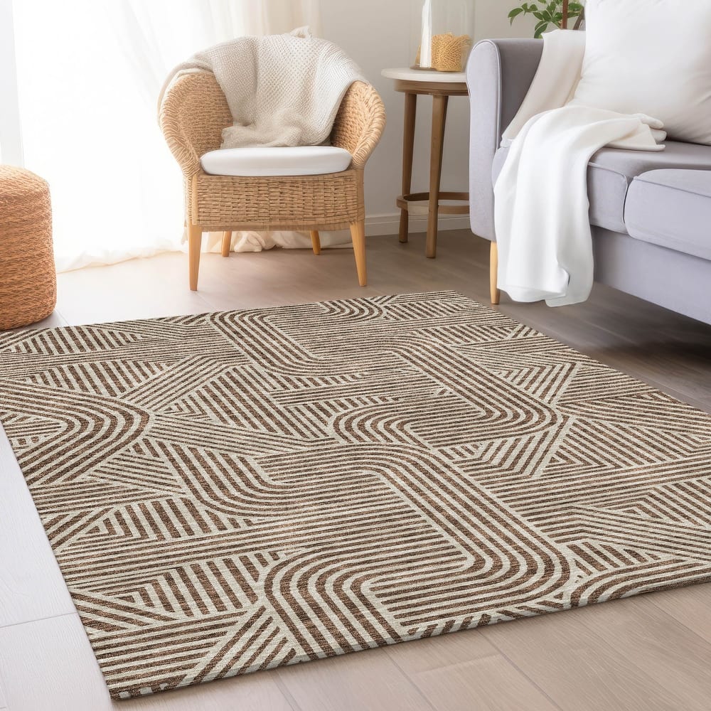 Premium Washable Super Soft Modern Geo Mayfield Rug