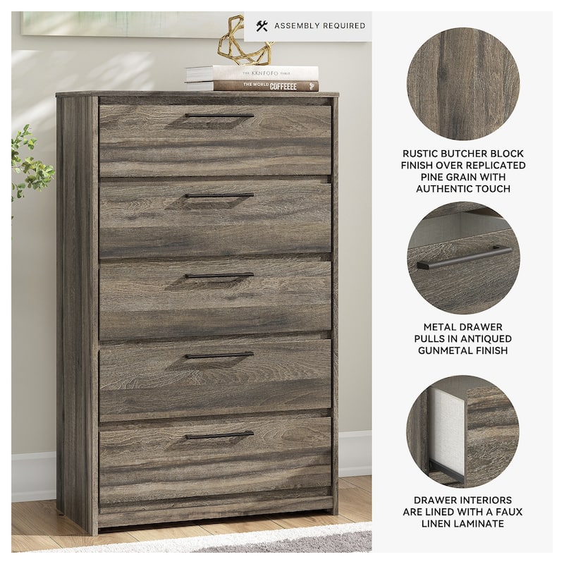 Signature Design by Ashley Baystorm Brown Chest of Drawers
