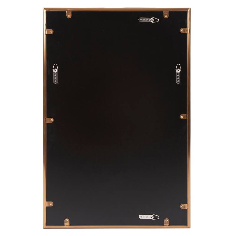 Allan Andrews Rectangular Decorative Stainless Steel Framed Wall & Accent Mirror