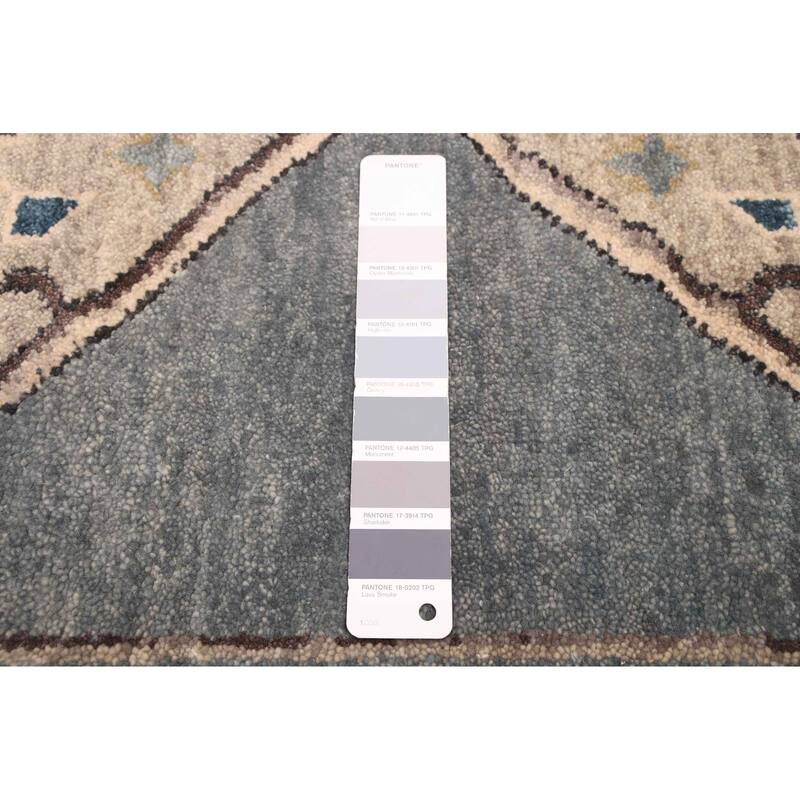 ECARPETGALLERY Hand-knotted Finest Agra Jaipur Grey Wool Rug - 8'3 x 11'2