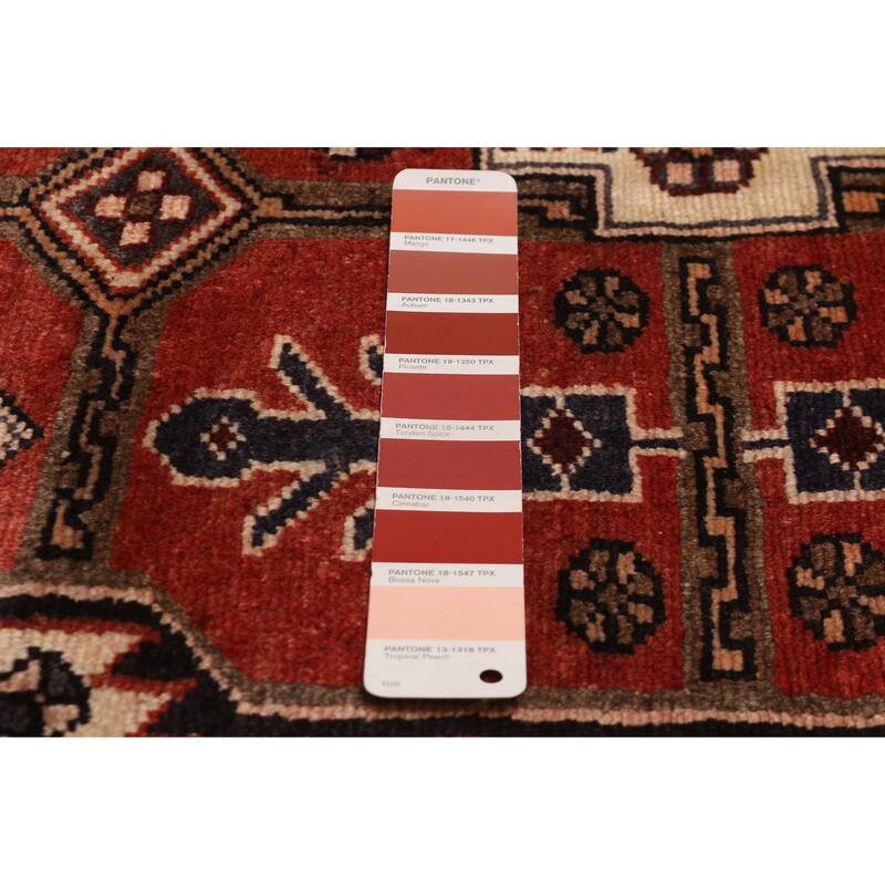 ECARPETGALLERY Hand-knotted Andelz Red Wool Rug - 3'10 x 10'3