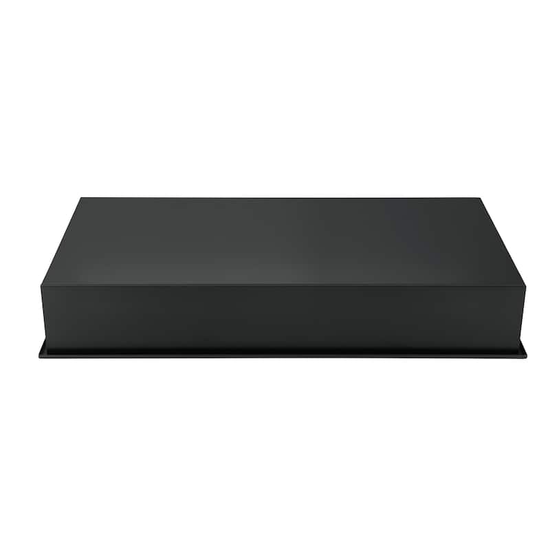 12-in x 24-in Ultra-thin Frame Recessed Stainless Steel Shower Niche Matte Black