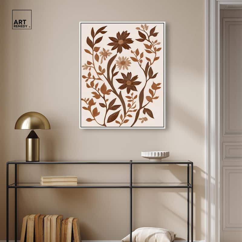 Sepia Sepal III Canvas by Art Remedy
