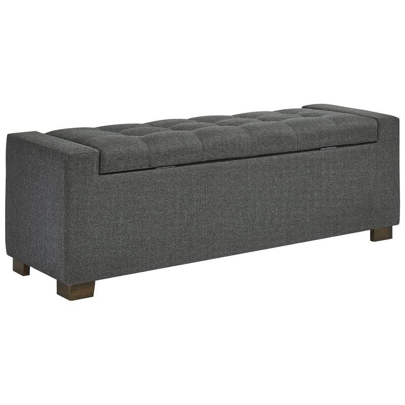 Signature Design by Ashley Cortwell Dark Grey Storage Bench - 54"W x 18"D x 18"H
