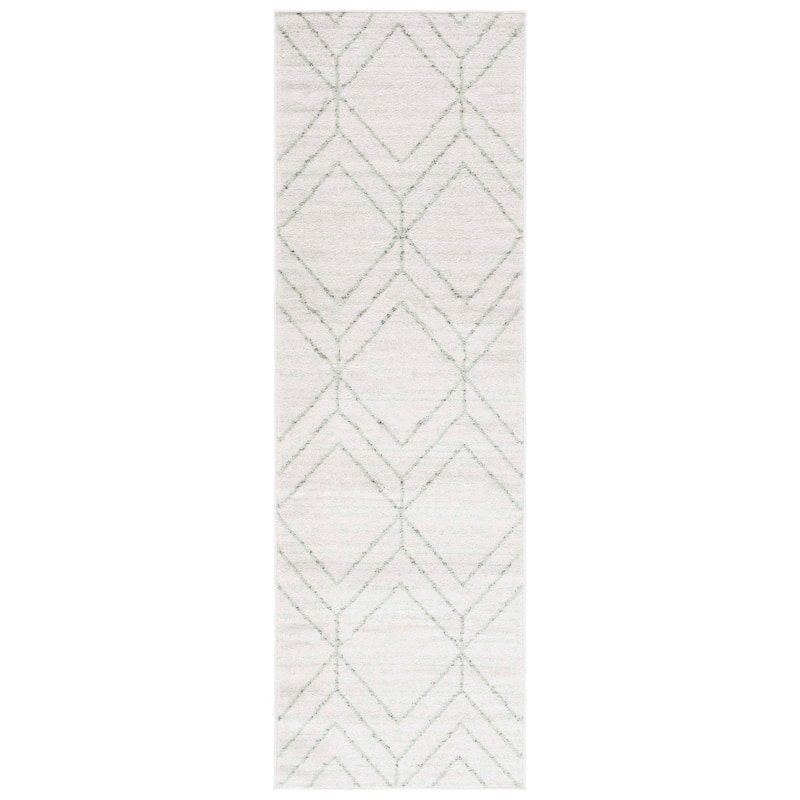 SAFAVIEH Adirondack Juvelina Modern Geometric Rug - 2'6" x 8' Runner - Grey/Blue