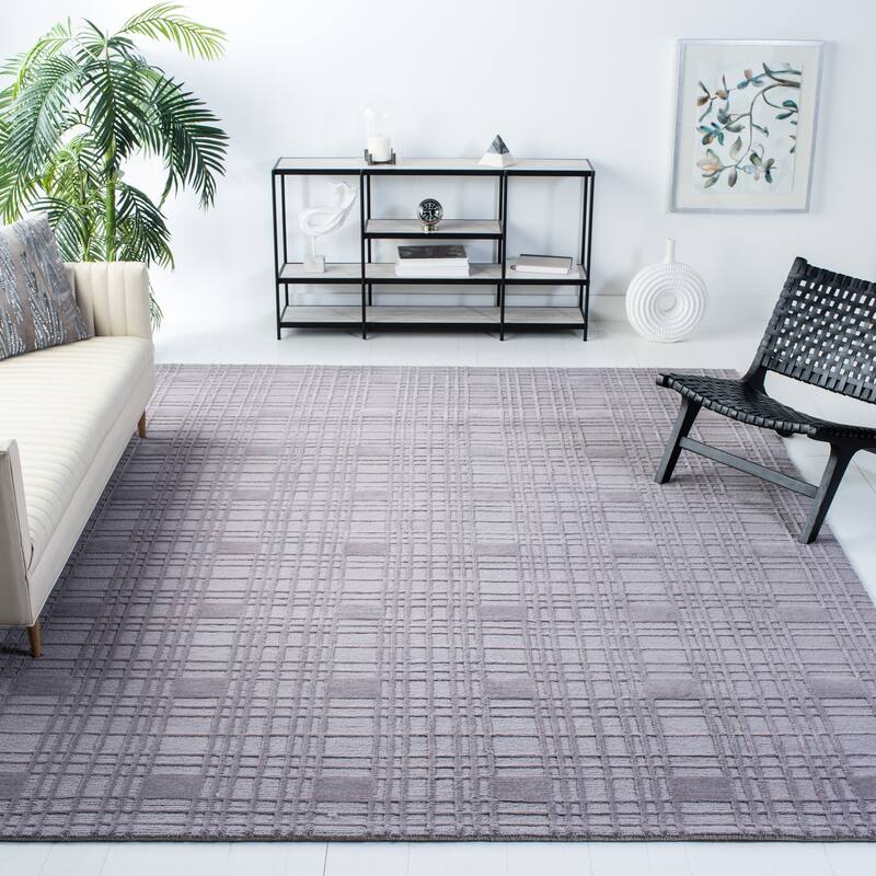 SAFAVIEH Couture Hand-knotted Tibetan Diodora Modern Wool Rug - 6' x 9' - Eucalyptus