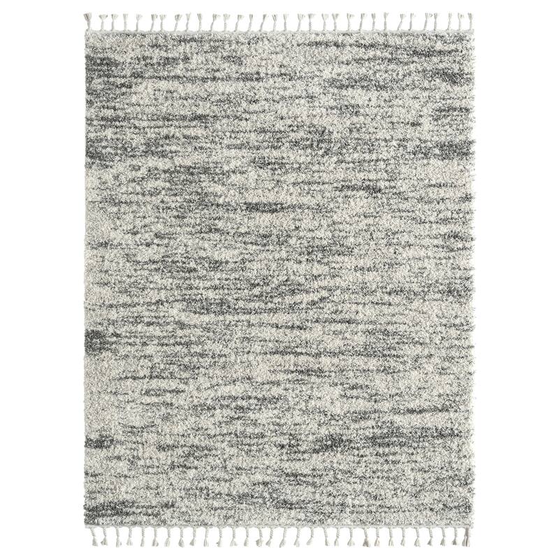 Abani Rug Boston BOS170A Grey Shag Area Rug