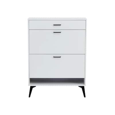 Shoe Cabinet with Metal Legs