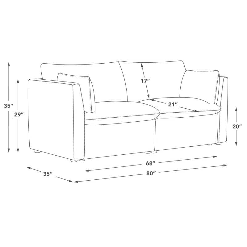 Cypress Sectional Couches Modular Sofa for Living Room