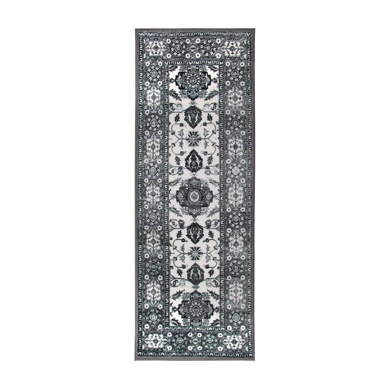 My Magic Carpet Machine Washable Medallion Accent Rug