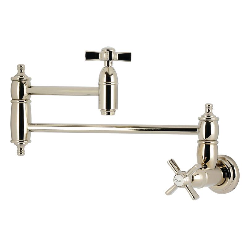 Kingston Brass KS310.ZX Millennium 3.8 GPM Wall Mounted Single Hole - Polished Nickel