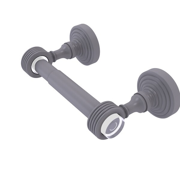 Allied Brass Pacific Grove Collection Two Post Toilet Paper Holder with Groovy Accents