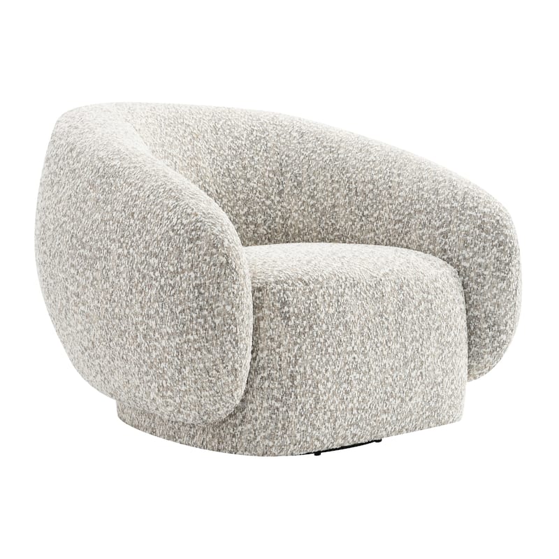 Furniture of America Erynn Modern 42-inch Boucle Swivel Accent Chair