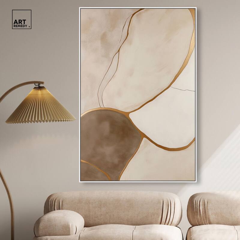 Taupe Terrain I Canvas by Art Remedy