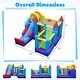 preview thumbnail 3 of 7, Gymax Inflatable Bounce House 4-in-1 Kids Bouncer w/ Long Slide