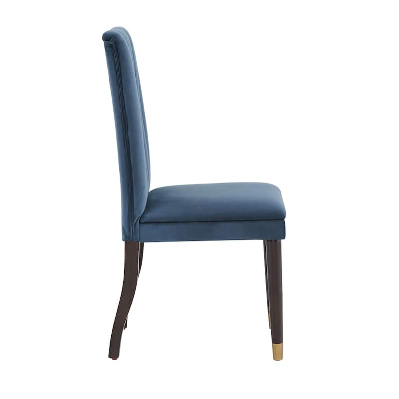 Andrea Velvet Channel Back Dining Chairs (Set of 2) by iNSPIRE Q Modern