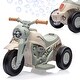 preview thumbnail 15 of 26, Kids Motorcycle with Bubble Function Beige
