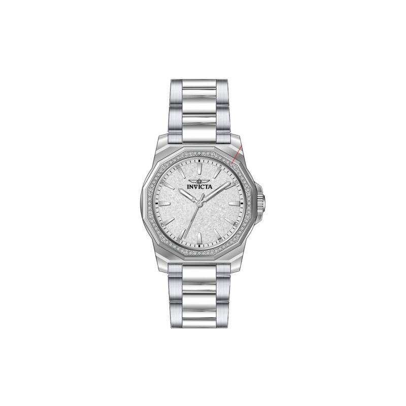 Invicta Women's 49128 Speedway Quartz 3 Hand Silver Dial Watch