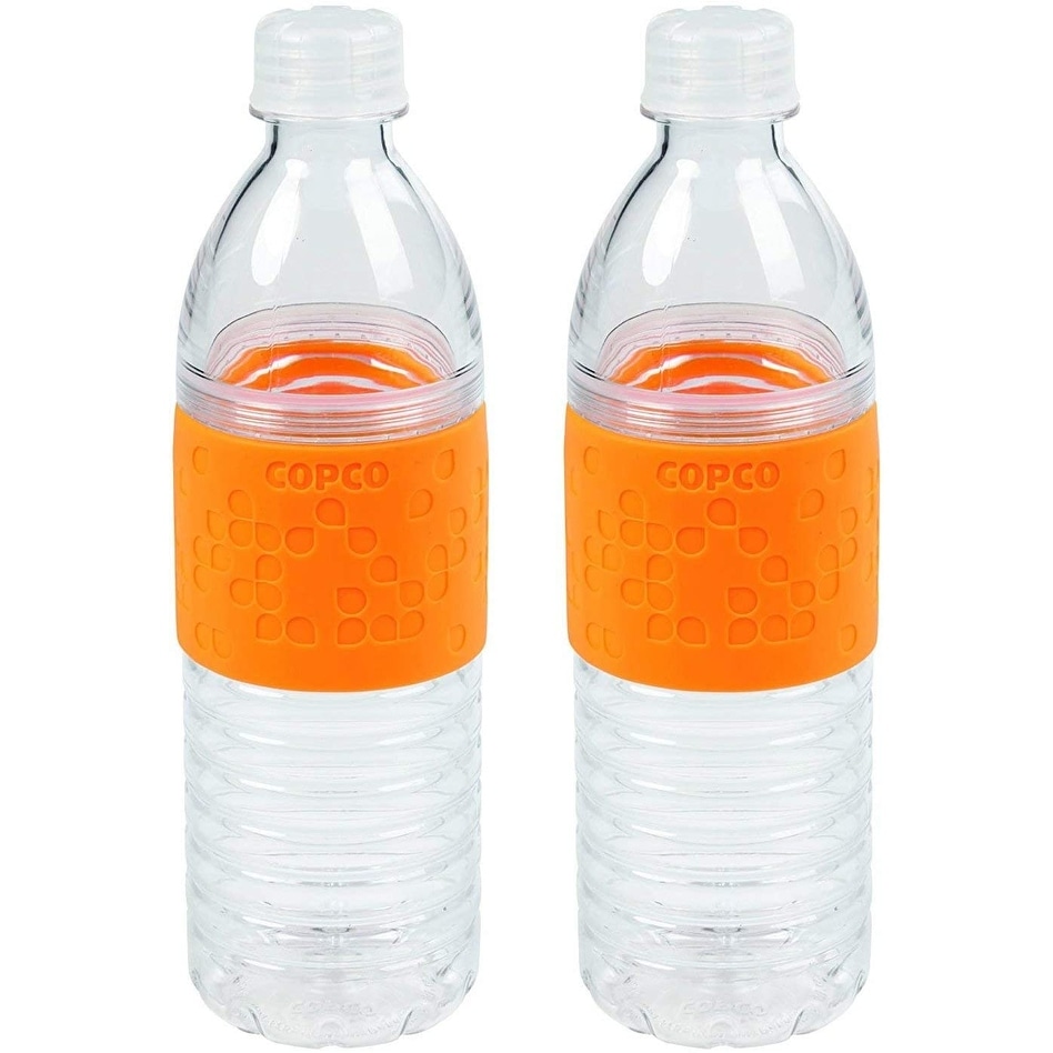Travel Glass Drinking Bottle Jar 16 Ounce [12-Pack] Plastic Airtight Lids, Reusable  Glass Water Bottle - 12-Pack - Bed Bath & Beyond - 33417679