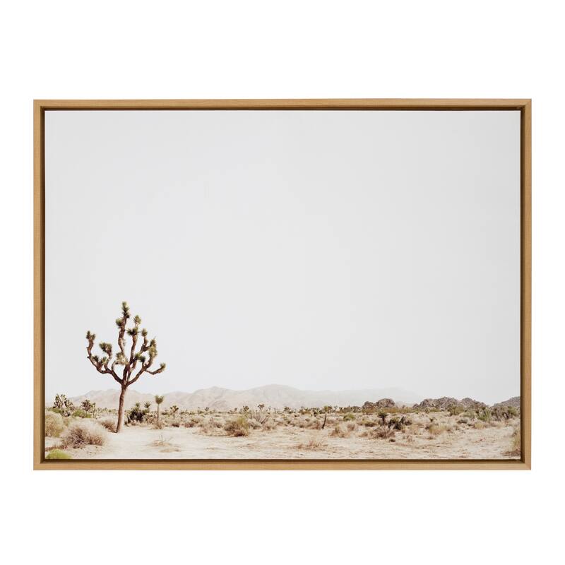 Kate and Laurel Sylvie Joshua Tree Framed Canvas by Amy Peterson