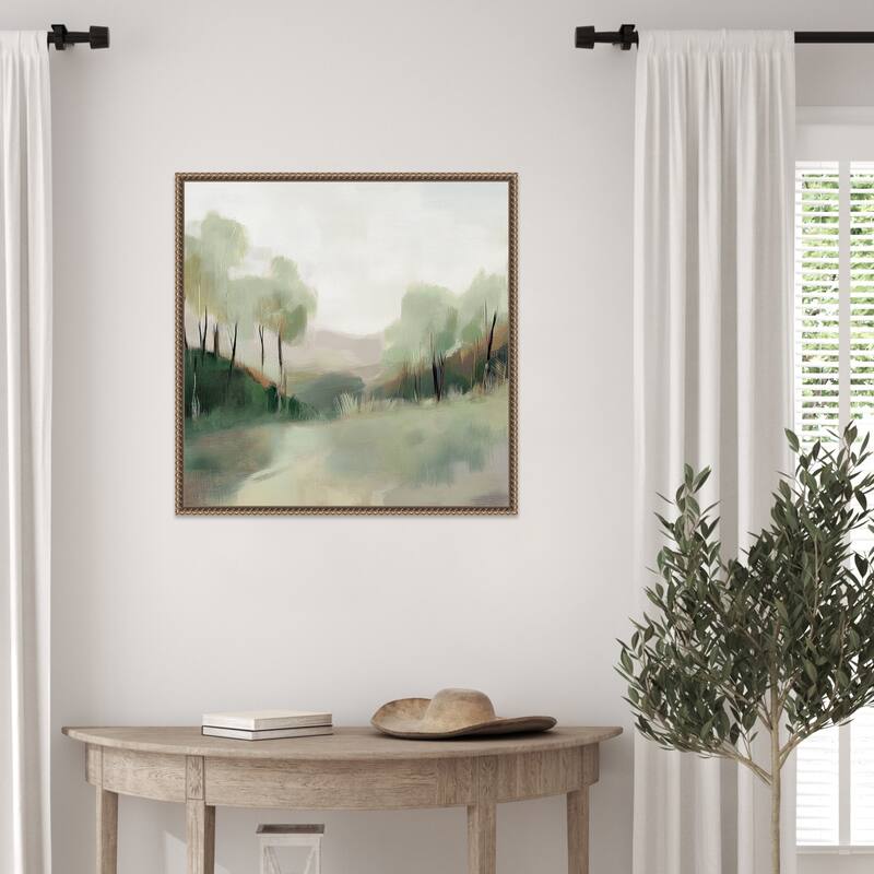 Natures Sapphire Touch No. 2 by Mona Grace Framed Canvas Wall Art Print