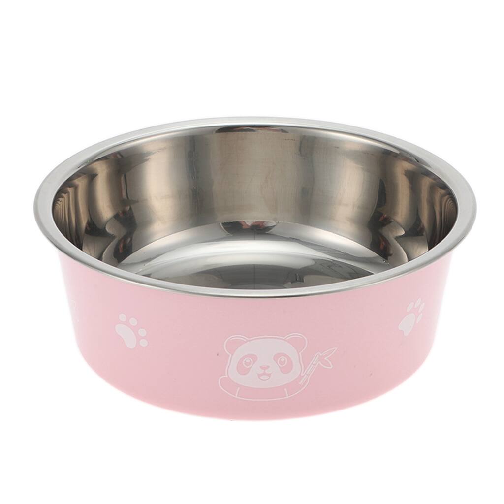 Non-Skid Medium Dog Bowl Panda Pattern for Indoor and Outdoor 1 Pcs