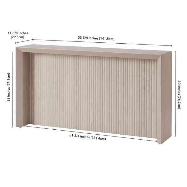 dimension image slide 2 of 5, Piedmont 56" Wide Rectangular Console Table