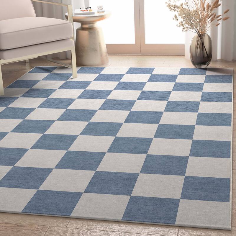 Well Woven Apollo Square Modern Geometric Flat-Weave Area Rug