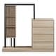 preview thumbnail 28 of 33, Modern Wardrobe Closet with Drawers Shelves and Cabinets Storage Organizer - 55.30"L