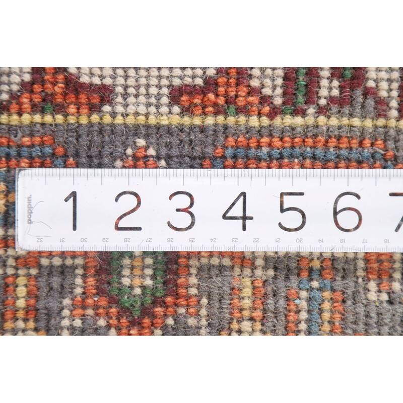 Hand Knotted Oriental 100% Wool Carpet Traditional Medallion Oranges & Rust Heriz (serapi) Area Rug - 3' 0'' X 2' 0''