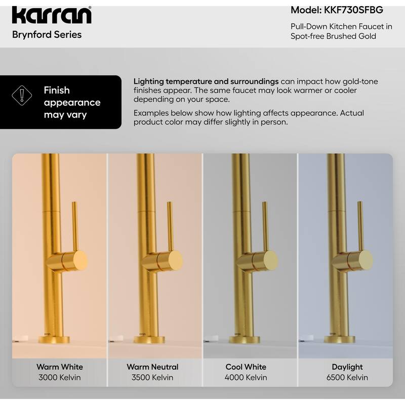 Karran USA KKF730 Brynford 1.8 GPM Single Hole Pull Down Kitchen