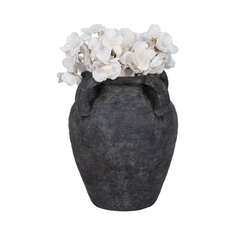 Sagebrook Home Multi Handle Jug, Black/White